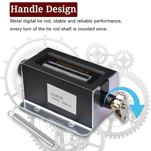 Miniatura 6 de Contador mecánico de 6 dígitos, D94-S 0-99999 manual de 6 dígitos, contador de clicker reiniciable, contador de clics de carrera manual, conteo con