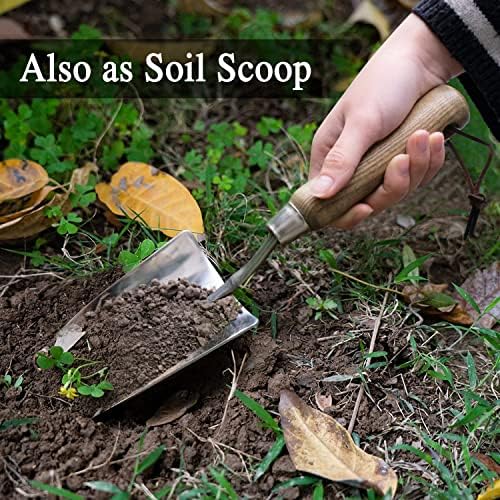 Jardineer Bend-Proof Garden Trowel, Stainless Steel Hand Shovel, Rust-Proof Garden Hand Trowel for Digging and Planting