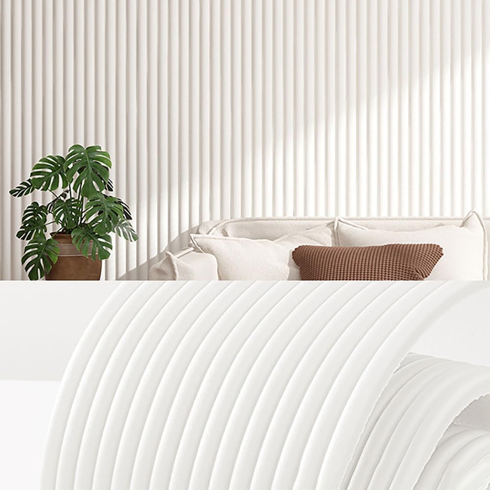 Padded Wall Panels for Children's Rooms - 200cm, Self-Adhesive Wall Cushions, 1.2cm Thick Anti-Collision Wall Covering for Beds, For Living Room Bedrooms and Playrooms,White