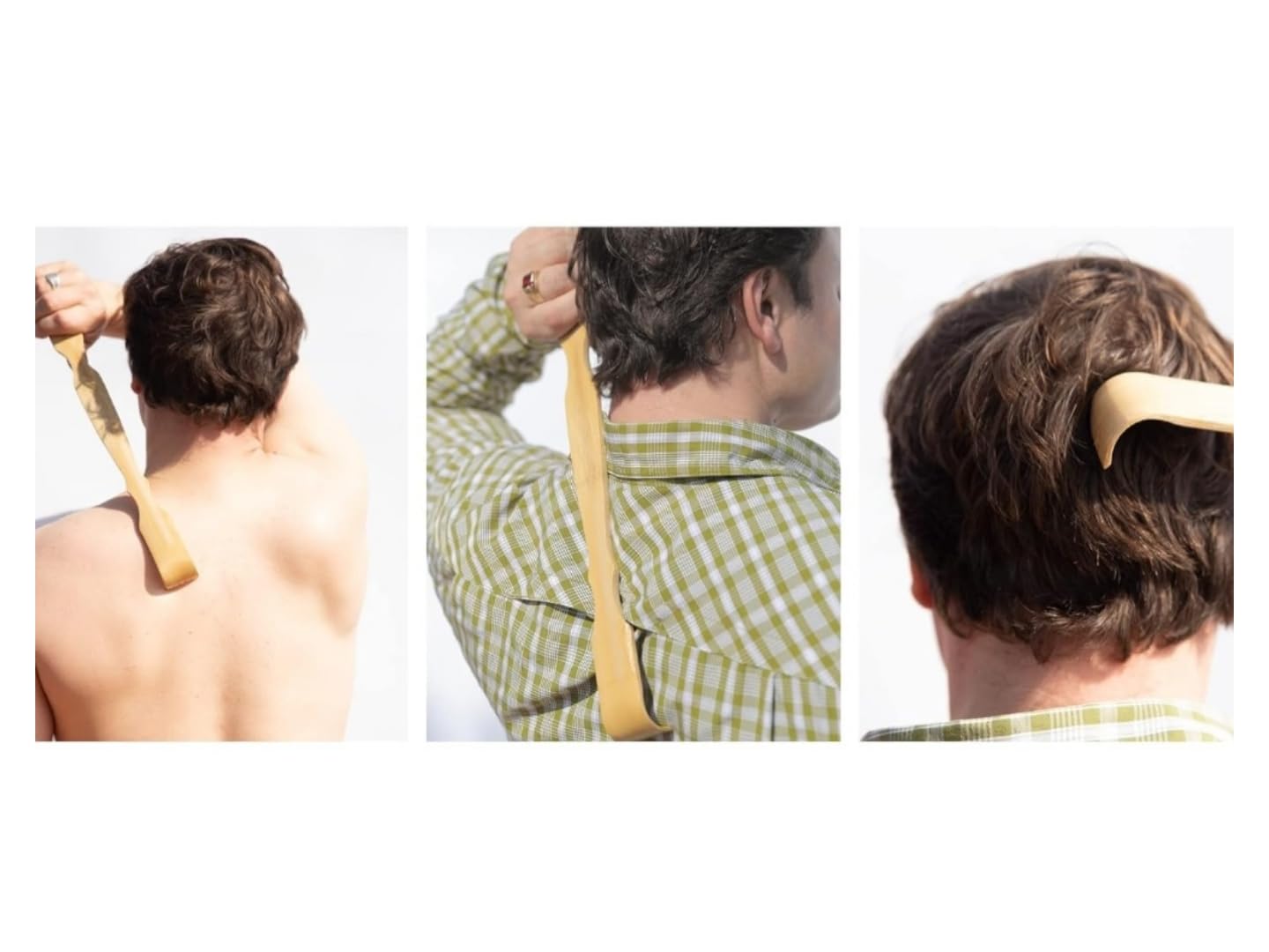 Bamboo Back Scratcher, Newest Polished Thicken Extended Backscratchers for Adults Men Women,Wooden Self-Treatment Back Itching Artifact(1)