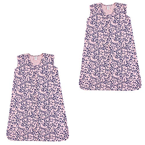 Yoga Sprout Soft Jersey Safe Sleep Wearable Sleeping Bag 2 Pack, Fresh Floral, 6-12 Months