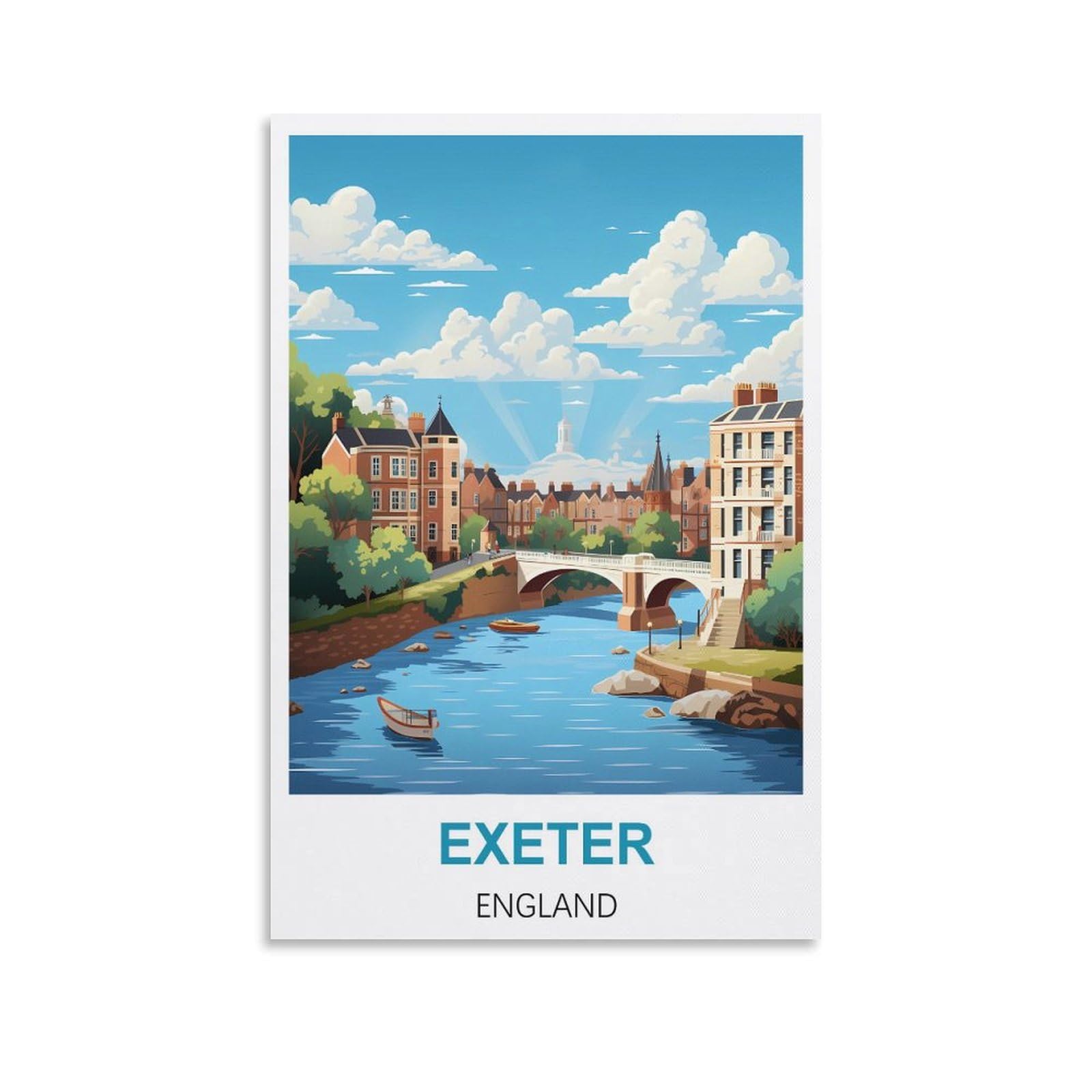Funny Tin Signs,Exeter Englands (1),Funny Vintage Metal Sign Plaqu Poster Wall Art Pub Bar Kitchen Garden Bathroom Home Decor 15x30cm