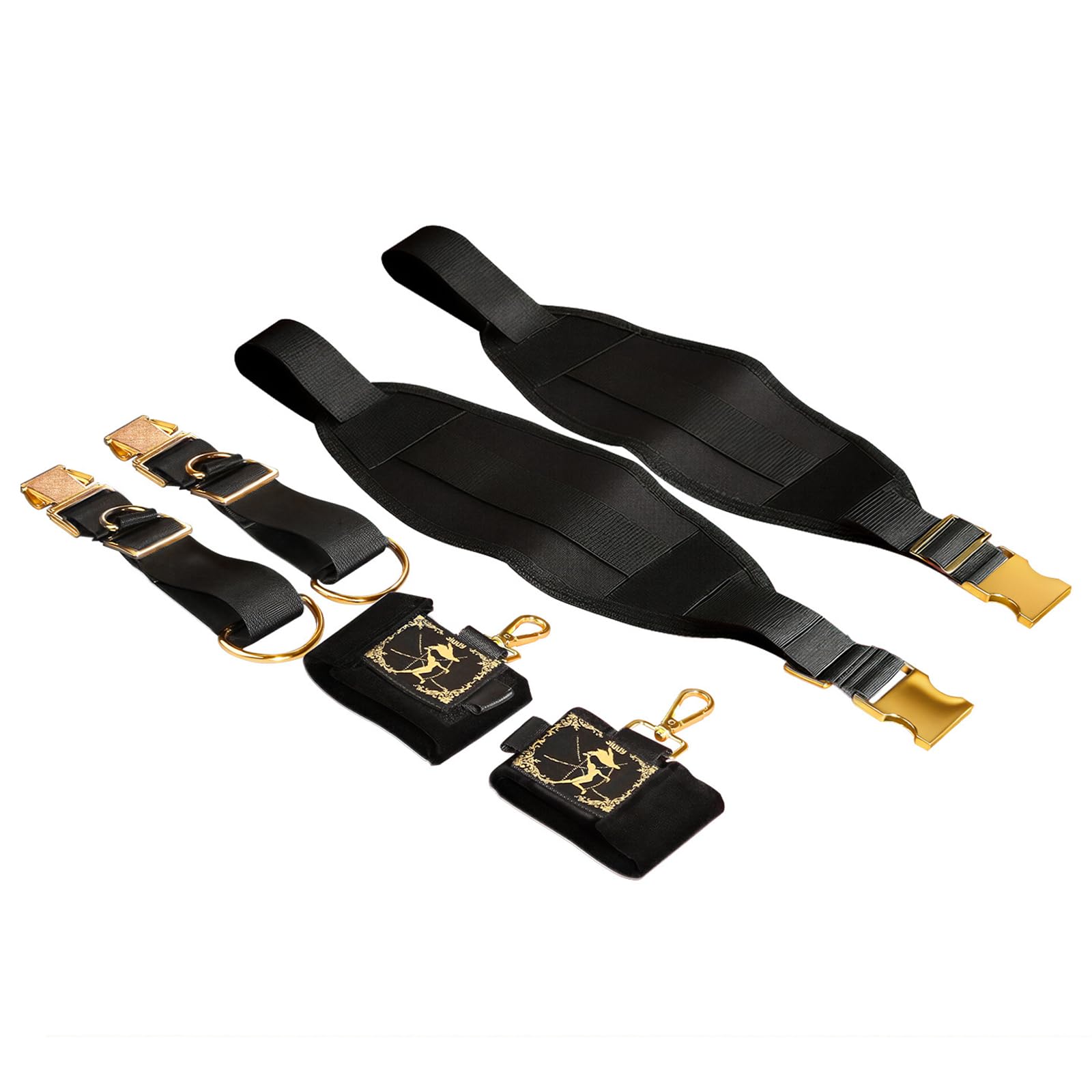 6-Teiliges Set Im Auto Sex Bondage Kit FüR Erwachsene Fesselset Fesseln Mit 2 Handschellen Oberschenkelgurt Erotik Fetisch Set Fesselspiele MäNner Und Frauen Paare