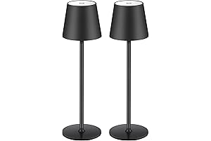 Timjorman 2 Pack Cordless LED Desk Lamp