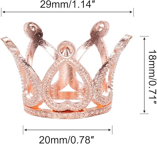 Miniatura 2 de MECCANIXITY Soporte de exhibición de bolas de cristal, soporte para huevos en forma de corona, soporte de bola de vidrio de aleación, 1.14 pulgadas,