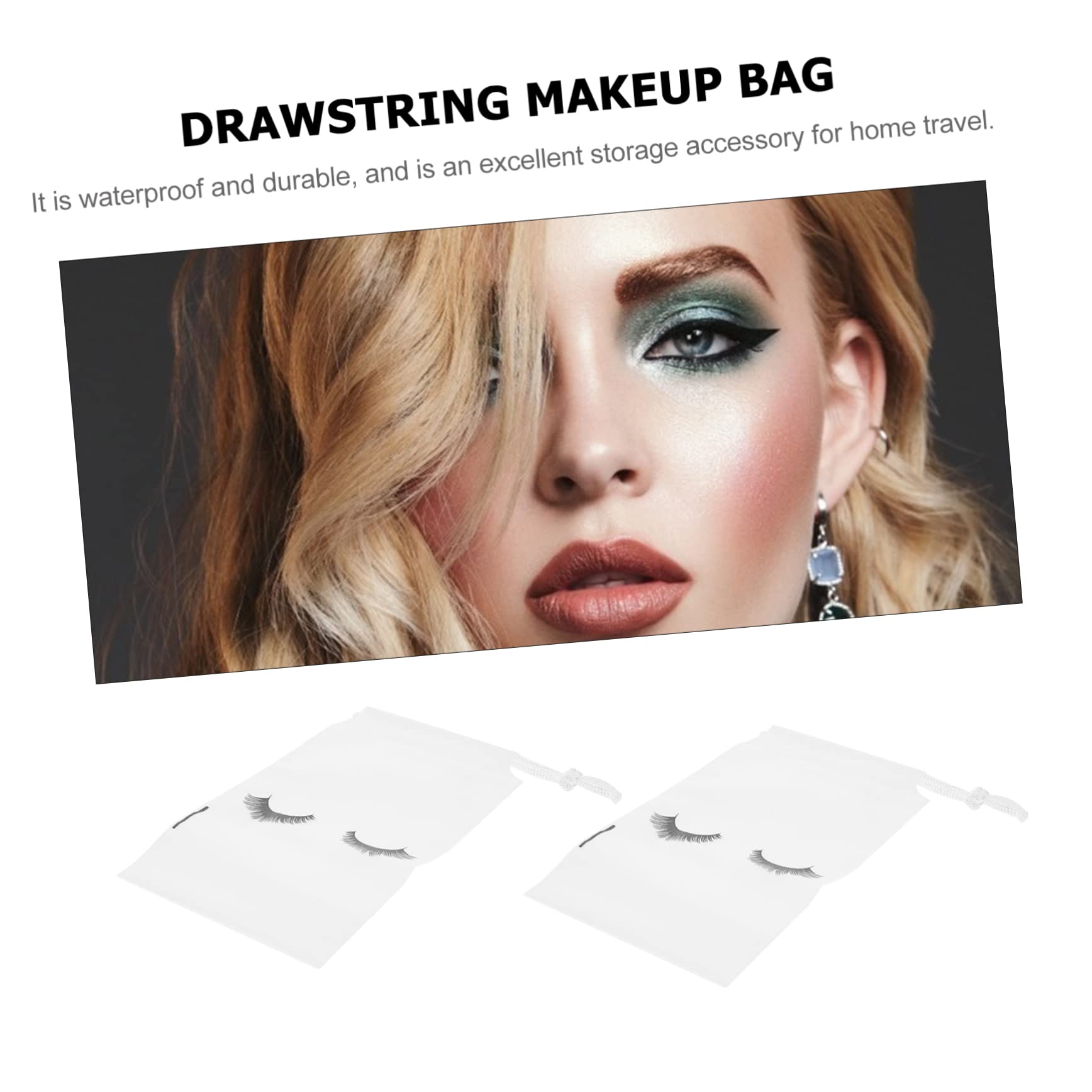 FRCOLOR 3er-Set Patienten-Reise-Make-up-Tasche Mit Wimpern-Make-up-Tasche Und Reise-kulturtasche Für Frauen 50 Stück * 3