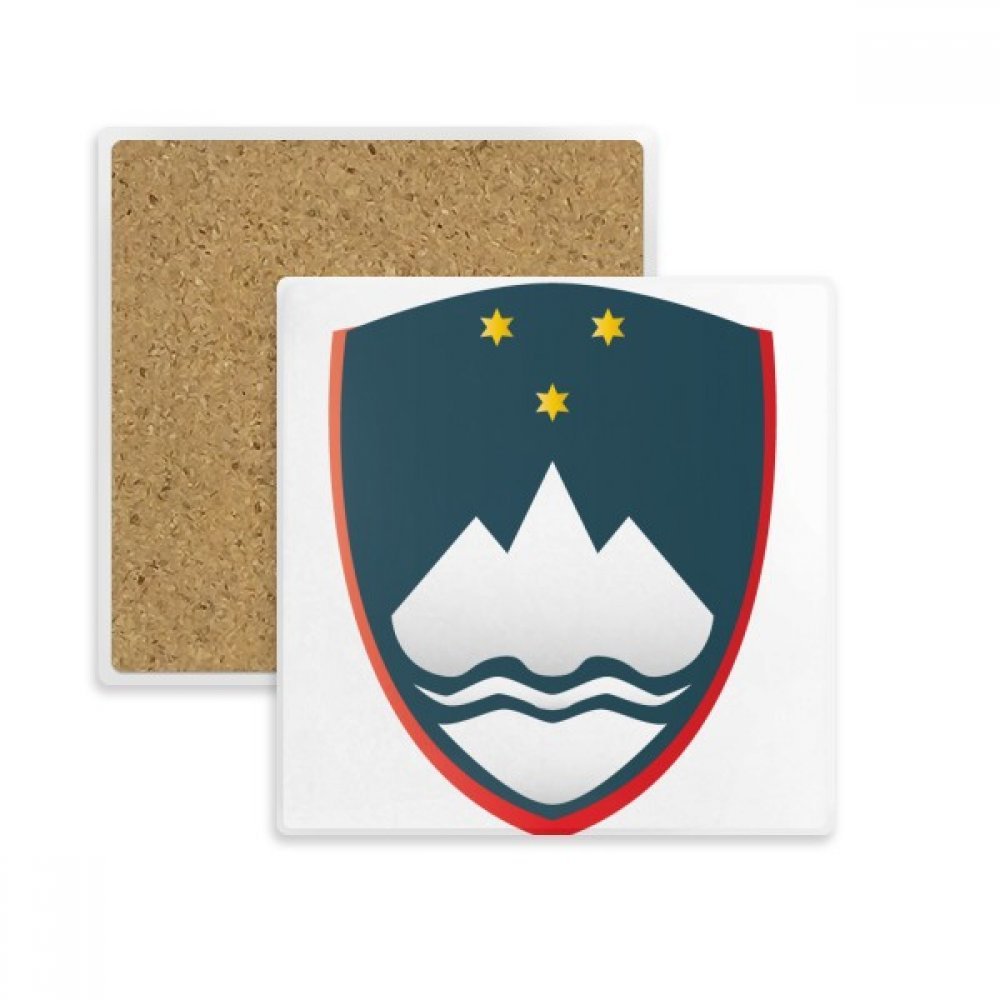 Dessous de verre absorbant Slovénie pour éviter les taches de mug en pierre