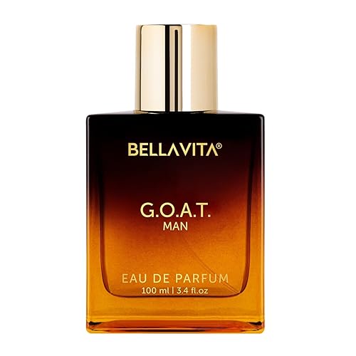 B.e.l.l.a. Vita G.O.A.T Premium  Bergamota, pachulí y vetiver  Fragancia picante, cítrica y almizclada  Perfume de larga duración para hombre  Eau