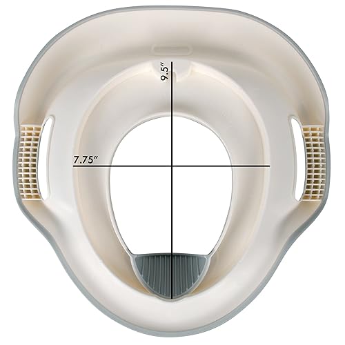 Miniatura 7 de The First Years Asiento de inodoro de entrenamiento para ir al baño de agarre suave, asiento de entrenamiento para niños pequeños para inodoro de