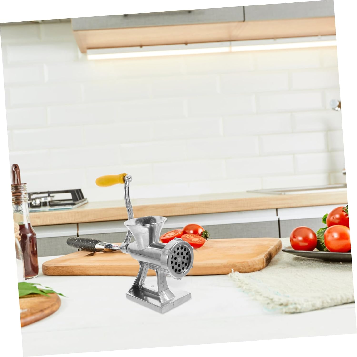 GLEAVI Manual Meat Mincer Sausage Stuffer Convenient Design for Home Use Quick Cleaning Features for Grinding Meat Vegetables
