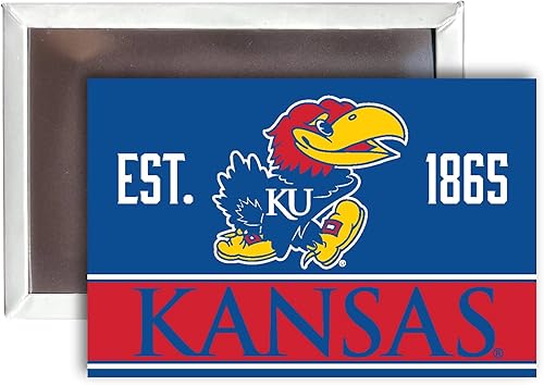 Kansas Jayhawks - Imán para nevera de 2 x 3 pulgadas, producto oficial universitario