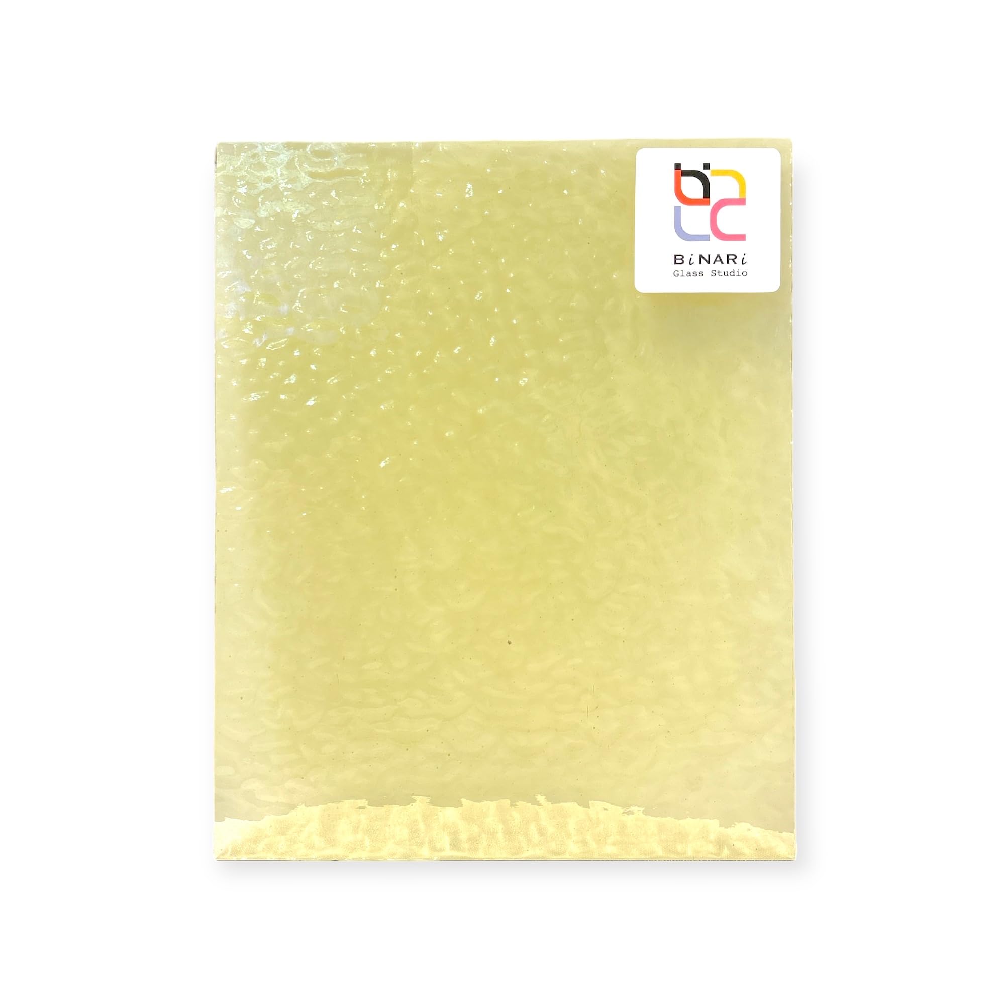 Wissmach Stained Glass Sheet: Pale Yellow Green, English Muffle (8"x12"-1 Sheet) | Curated by BiNARi Glass Studio-image-30