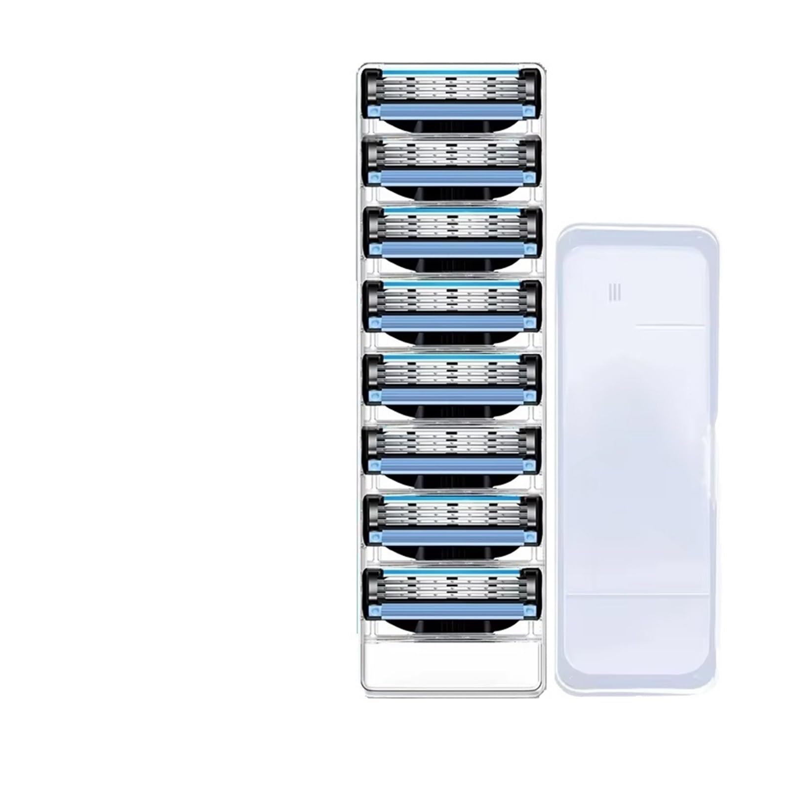 Compatible Con Recambios De Maquinilla De Afeitar Gillette Mach 3 For Hombres, Cuchillas De 3 Capas Más Fuertes Que El Acero For Alisar Las Cuchillas Mach3