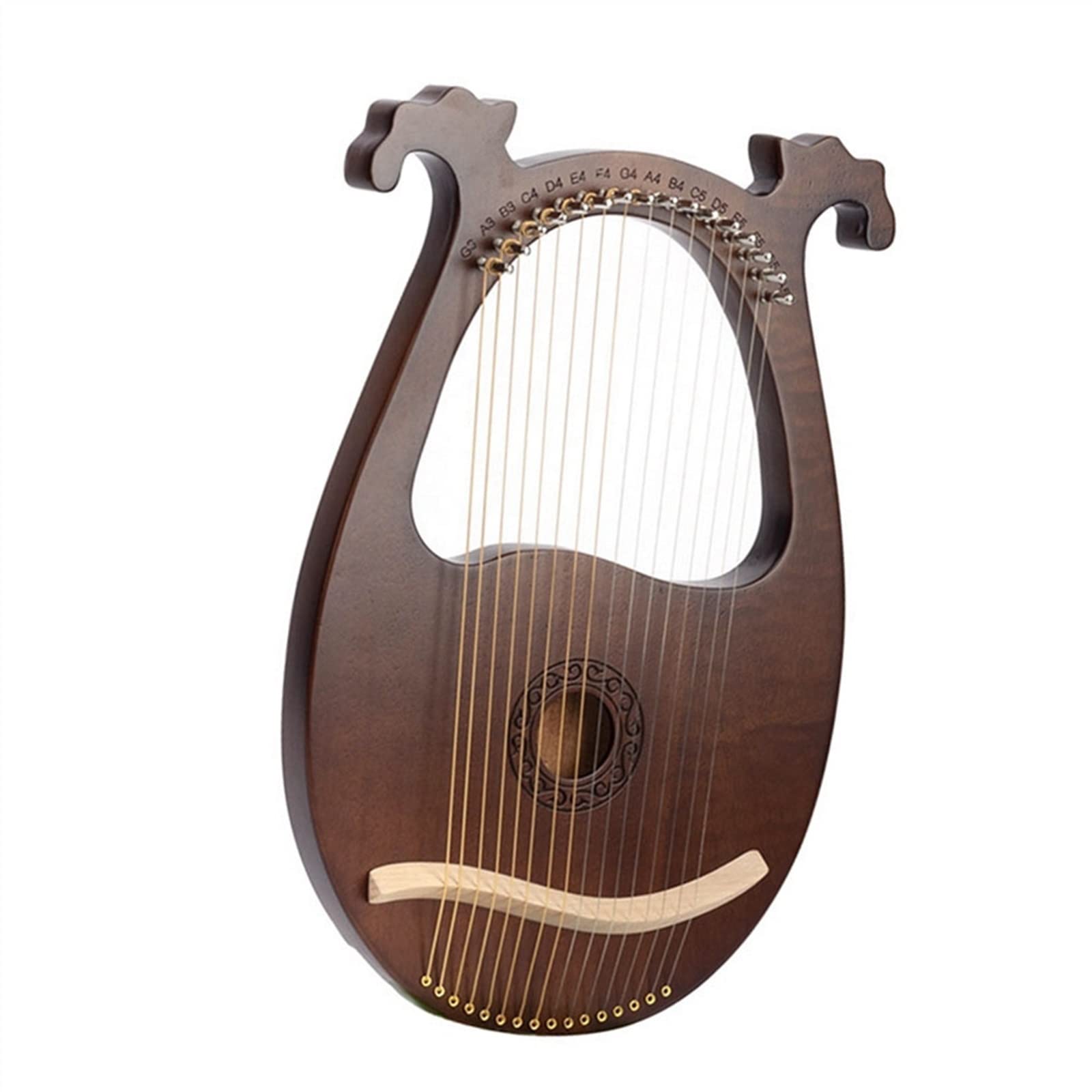 Lira Harfa 16-strunowy instrument strunowy z korpusem z mahoniu z kluczem do strojenia i zapasowymi strunami Lira Harfa,Harfa