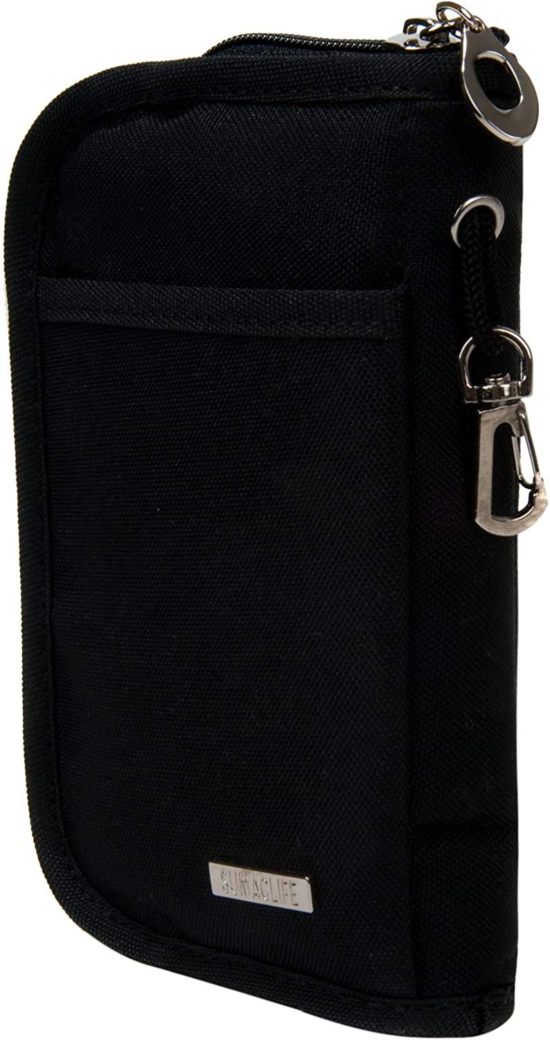 Protective Case Organizer Holder for Diabetic Supplies Diabetes Testing Kit,Black,Small