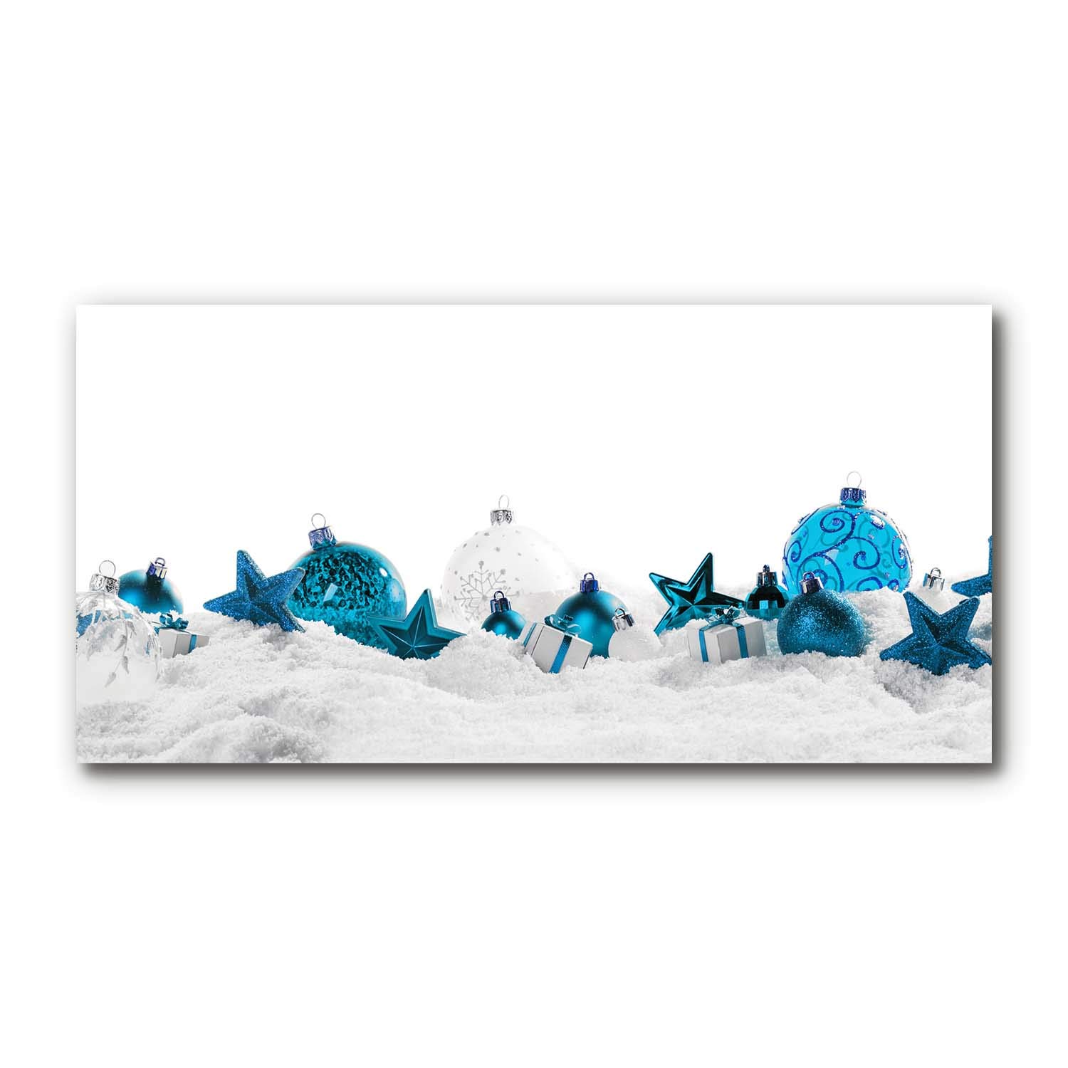 Tableau de Noël en verre trempé Tulup incassable pour une décoration murale durable