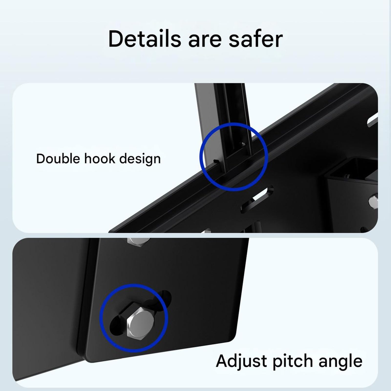 Supporto TV da soffitto per TV da 26-75", double-face, inclinabile, girevole a 360°