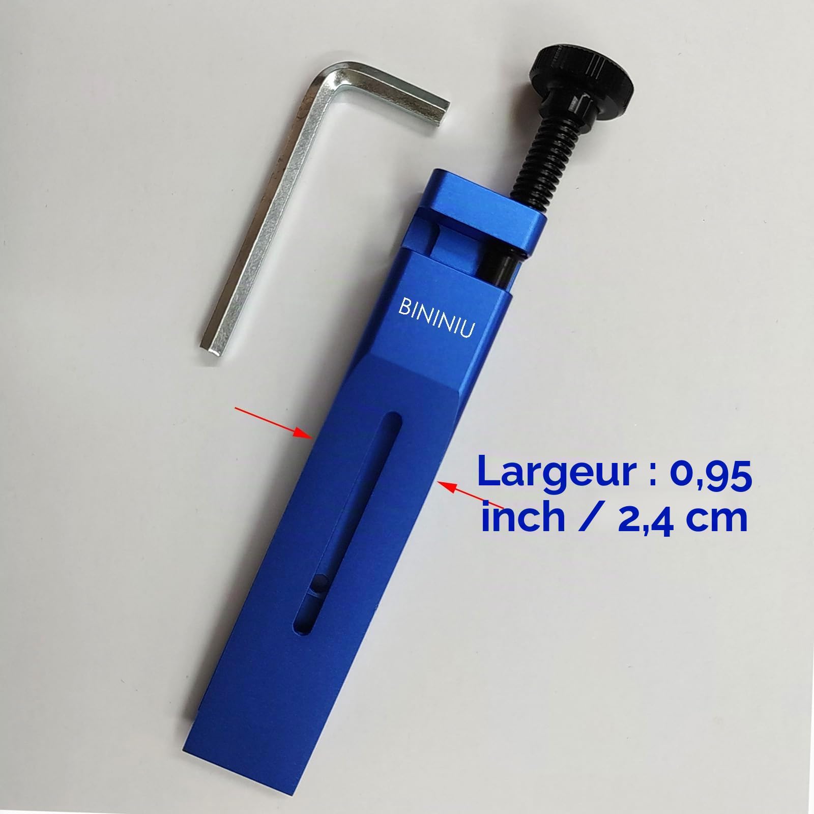 Outil de Presse à Piston de vélo pour Shimano, Outil de Frein pour étrier de Frein à Disque pour Shimano, pour Shimano 2 Pistons/4 Pistons, Largeur 0,95 pouce/24 mm, Universel,Blue