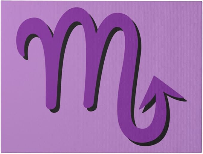 QIKLMMA Unframe Zodiac Sign Scorpio Symbol Wall Art 12x16 Inch Canvas Prints Wall Decor For Home Living Room Bedroom Bathroom