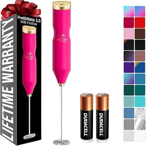 Miniatura 41 de Zulay Kitchen - Batidor eléctrico de mano para café, lattes, capuchinos, matcha y chocolate caliente, mezclador portátil para bebidas, accesorio