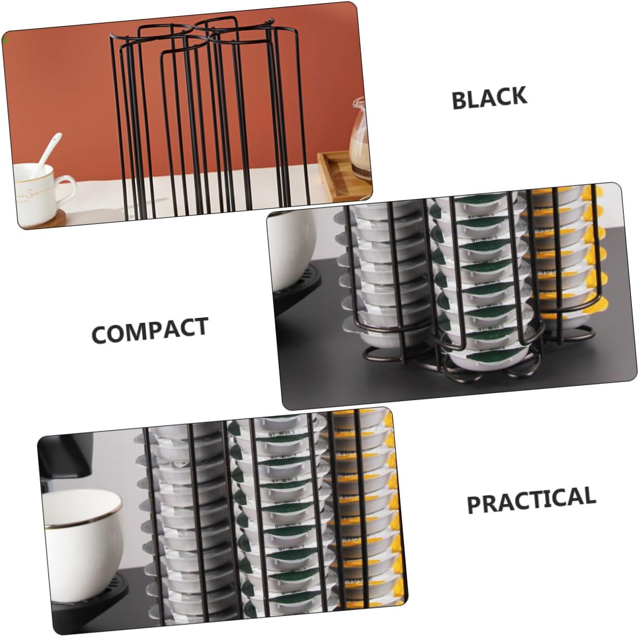 1pc Coffee Capsule Rack Rotating Storage Stand for -saving Organizer for Use