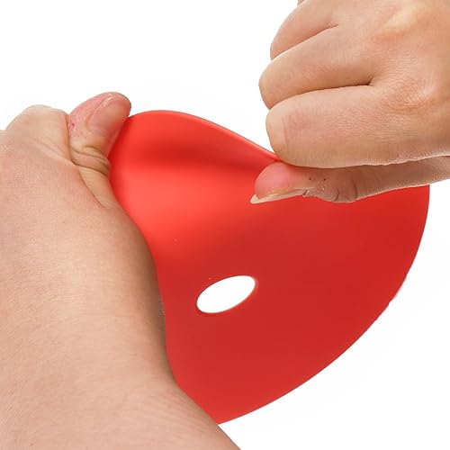 Miniatura 3 de 20 marcadores de puntos de cono plano de 6 pulgadas, marcadores antideslizantes para agujeros de piso, marcadores de cancha de campo de conos de