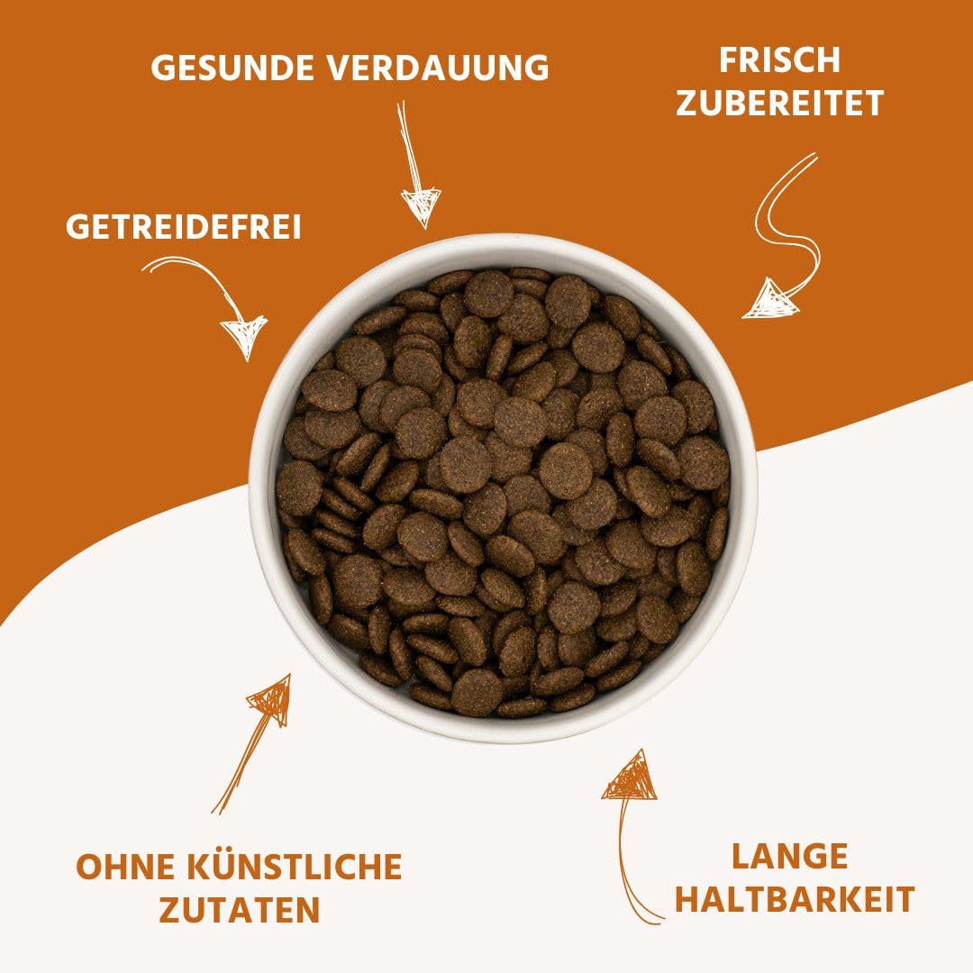 Wildfang® Karma Sucha dla Psa Dorosłego 6 kg – Premium karma dla psa z królikiem, bez zbóż i glutenu, naturalne składniki, bez dodatku cukru, dla psów dorosłych i seniorów – Opakowanie 2 szt.