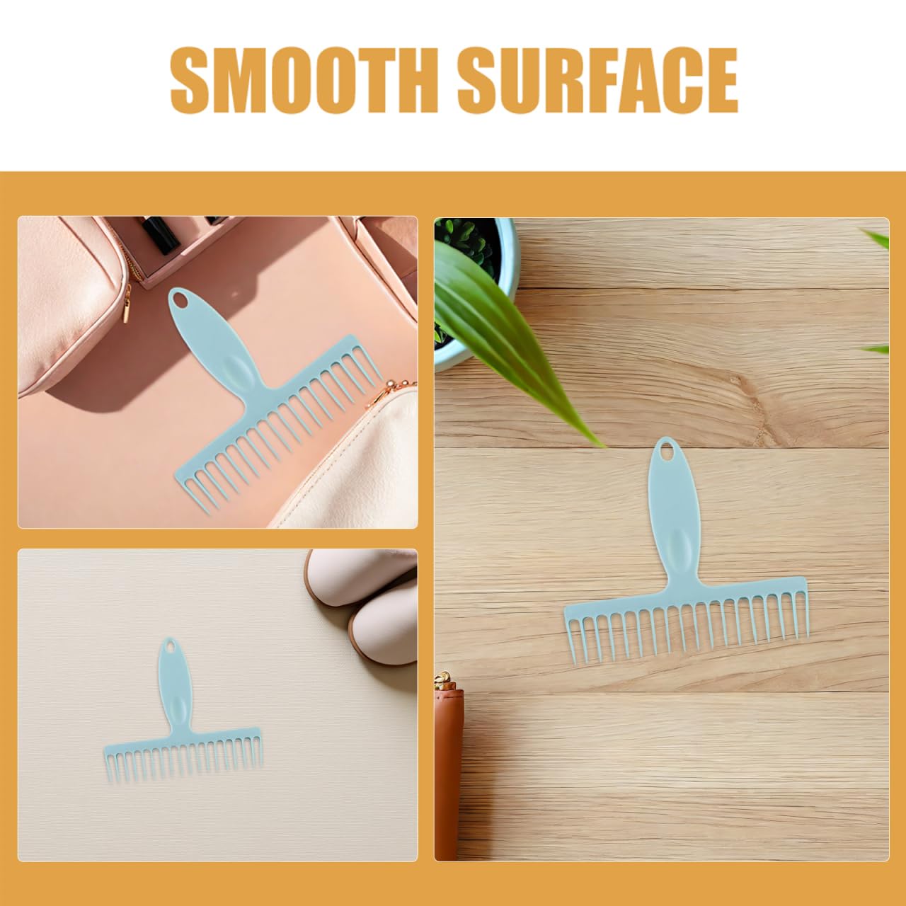 Peine De Limpieza para Escoba 3 Piezas Mango Cómodo Herramienta Portátil para Eliminar Pelo Y Suciedad En Pisos Cepillo Multifuncional De Plástico para Hogar