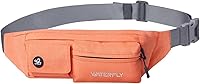 Vista 11 de Waterfly - Cangurera delgada de poliéster suave, resistente al agua, para hombre y mujer, para exteriores, correr, escalar, llevar iPhone 5 6 Plus