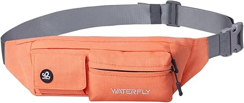 Miniatura 10 de Waterfly - Cangurera de poliéster suave angosta resistente al agua para hombre y mujer para guardar iPhone 8 y Samsung S6