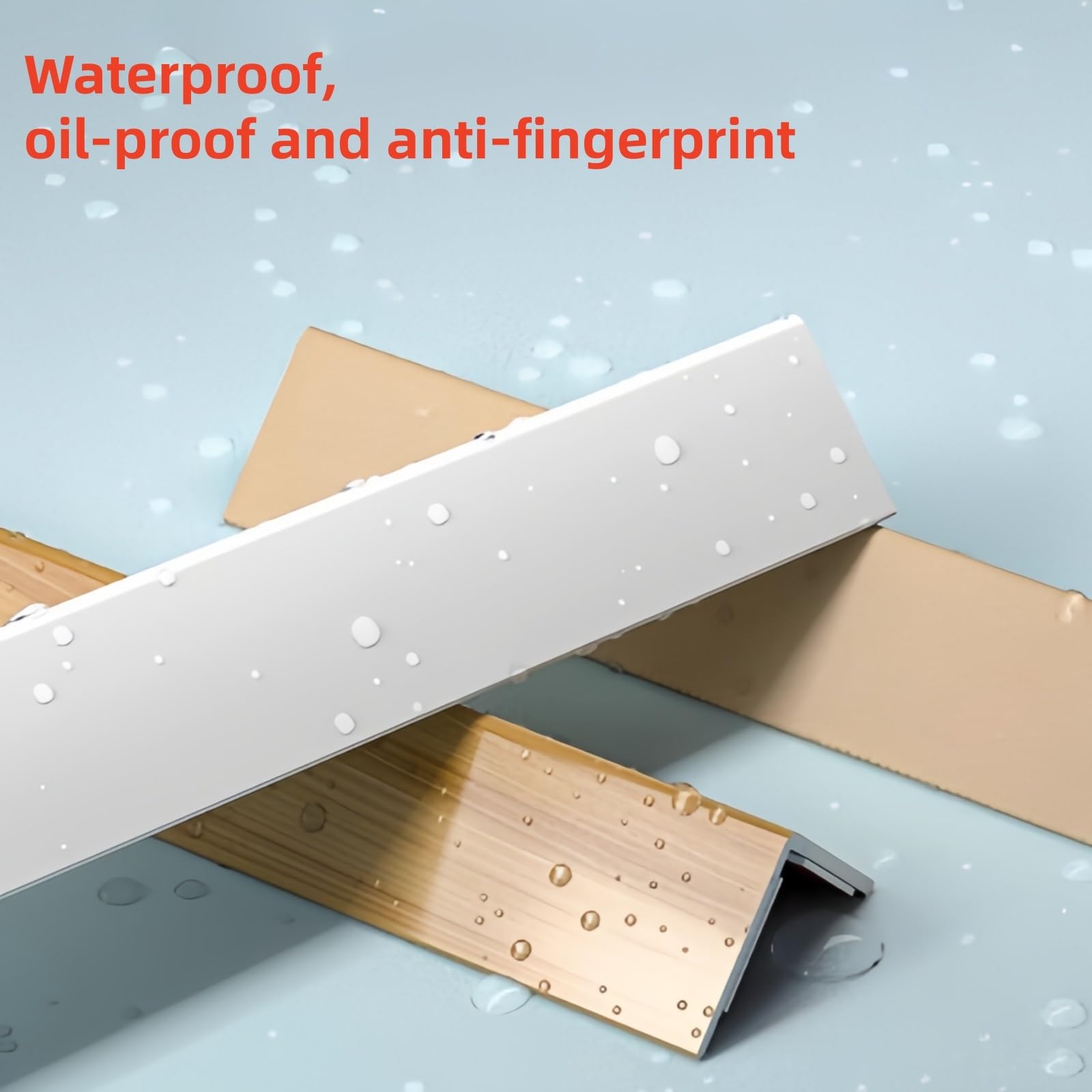 Paraspigoli in PVC per pareti, 100 cm, 3 pezzi, profilo angolare facile da montare per evitare danni per la protezione di pareti e pavimenti in case, uffici e spazi commerciali (stile 12,25 mm