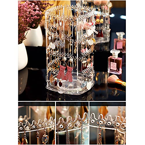 Kaileyouxiangongsi Jewelry Organizer, 360 Rotating Earrings Holder And Jewelry Display Rack thumb #5