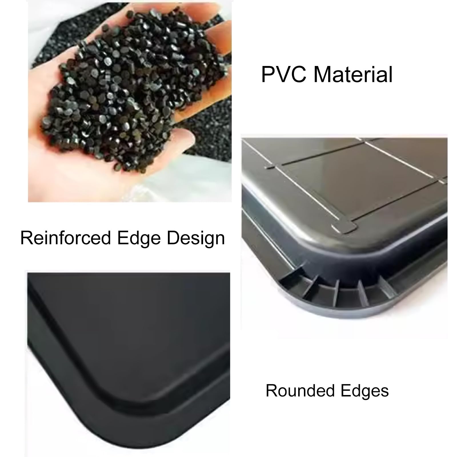 Vaschetta di Raccolta, Ampia vaschetta di Raccolta in PVC, Vassoio Rettangolare con Angoli arrotondati, vaschetta di Raccolta Resistente da installare sotto Il lavello per casa e Cucina (105