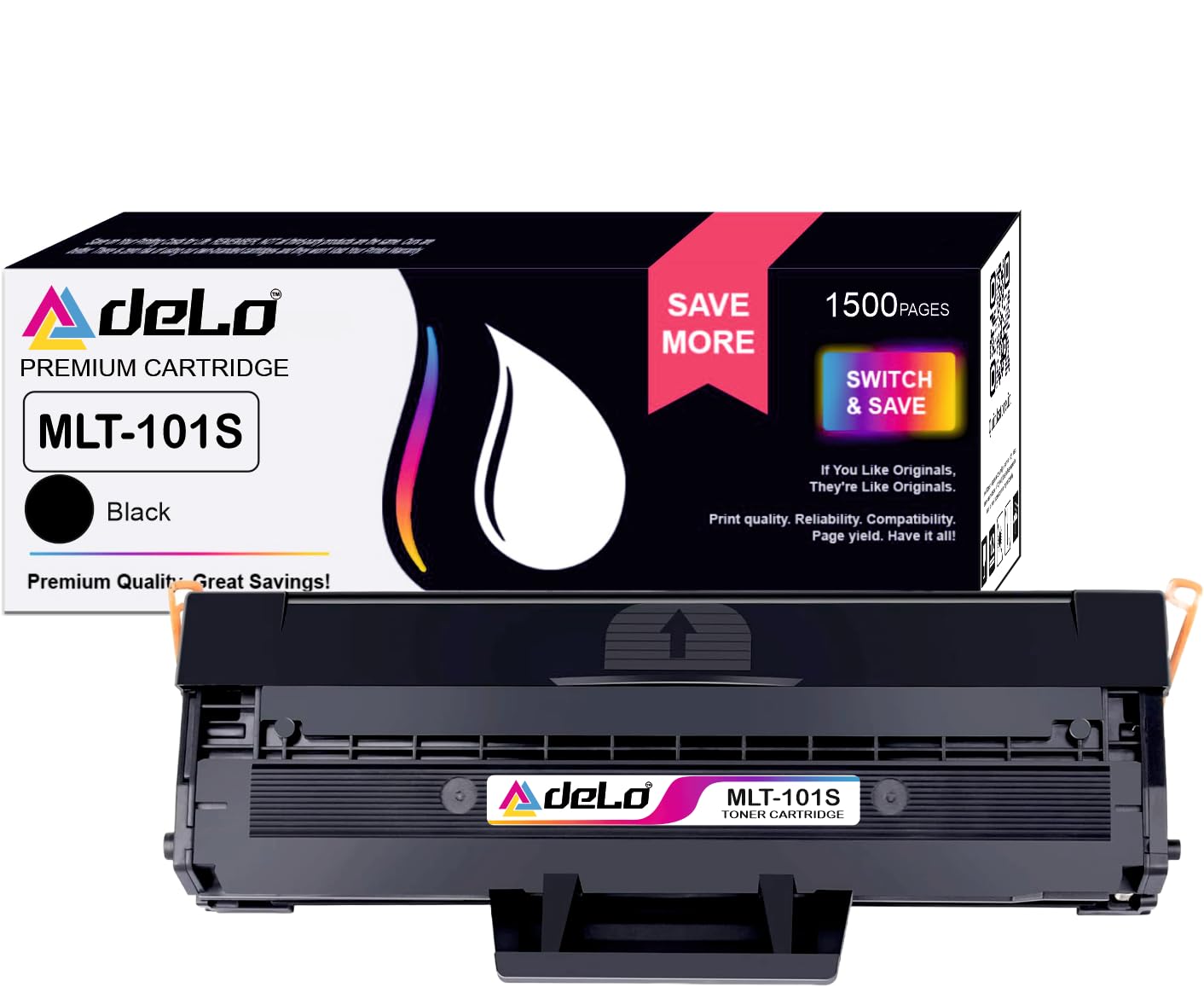 Delo MLT D101S , 101 , 101s Toner Cartridge for Samsung ML 2161, SCX 3401,2160,2162G,2165,2166W,2168,3405,3400,SF 760P,SF 761 (D101s 1pc)