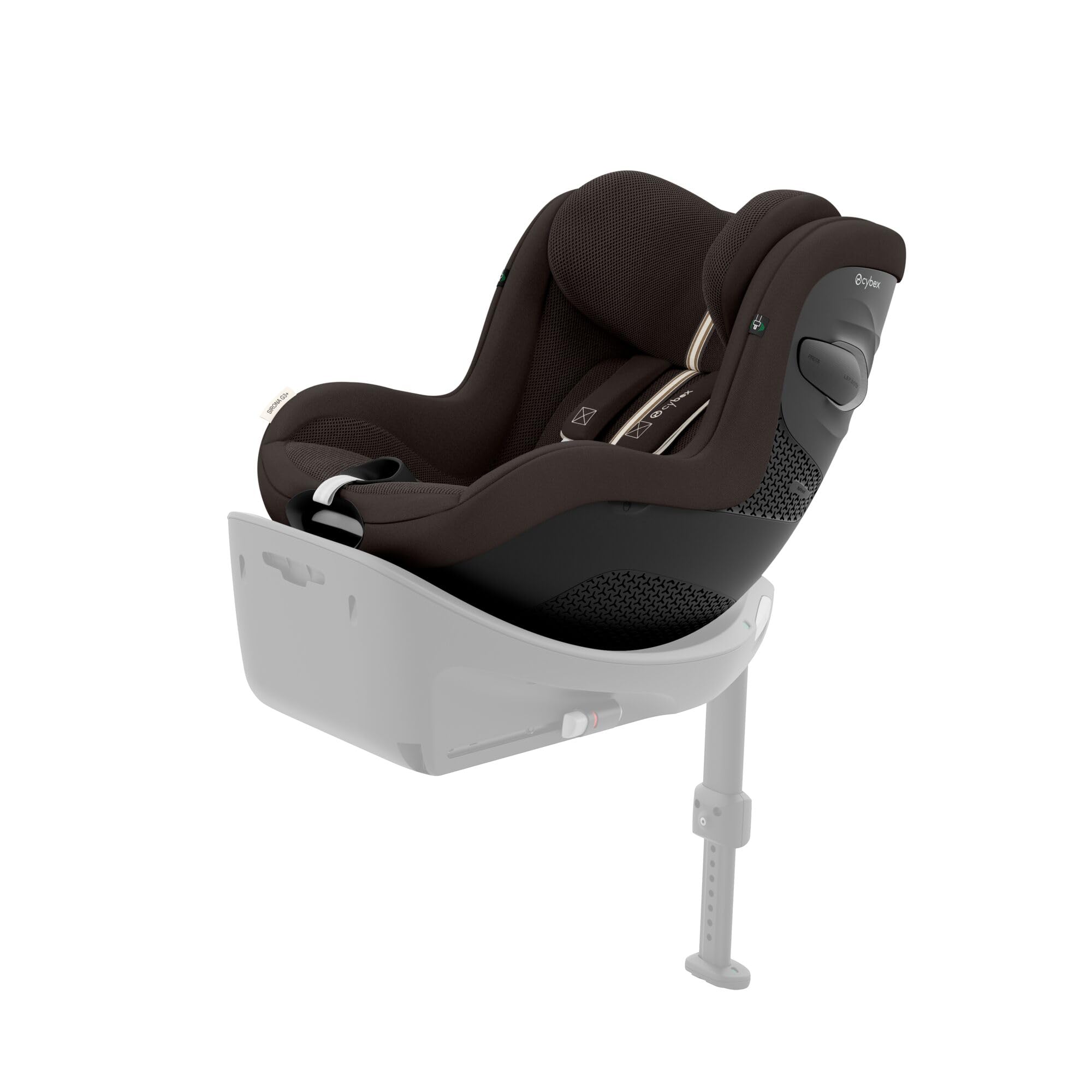 CYBEX Gold Fotelik samochodowy Sirona G3 Plus bez podstawy, Od 3 miesięcy do 4 lat (Od urodzenia z wkładką dla noworodka), Maks. 19 kg, 61–105 cm (Od 40 cm z wkładką dla noworodka), Chocolate Brown