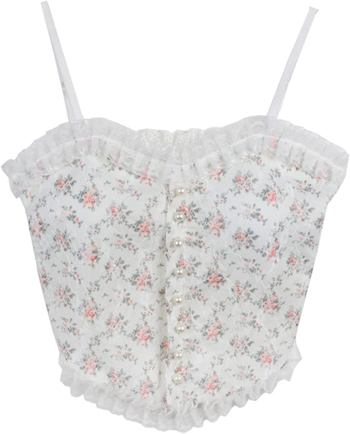Women's Camisole Crop Top with Frill for Summer-image-22