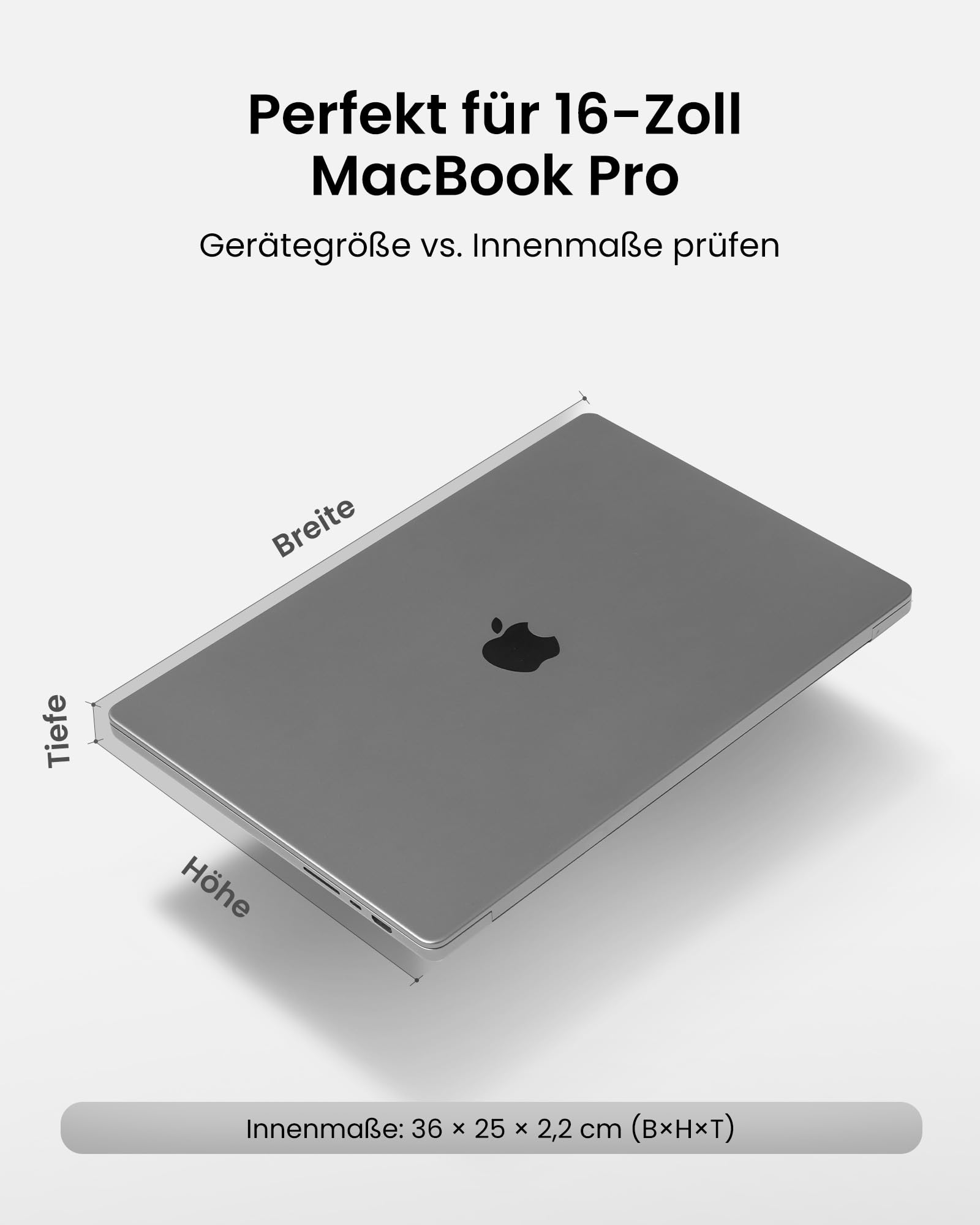 tomtoc 360° Laptop Tasche Hülle für Neu 16-Zoll MacBook Pro M5 Pro/Max (2026) A3428 A3429, M4/M3/M2/M1 (2024–2019), Wasserabweisend Laptoptasche Laptophülle Passt ASUS Vivobook 15/16, Dell Inspiron 15