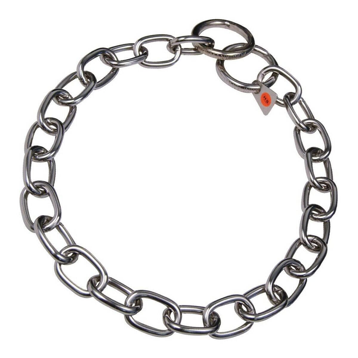 HS Sprenger Basic Dog Collars Short Link Collar - Stainless Steel