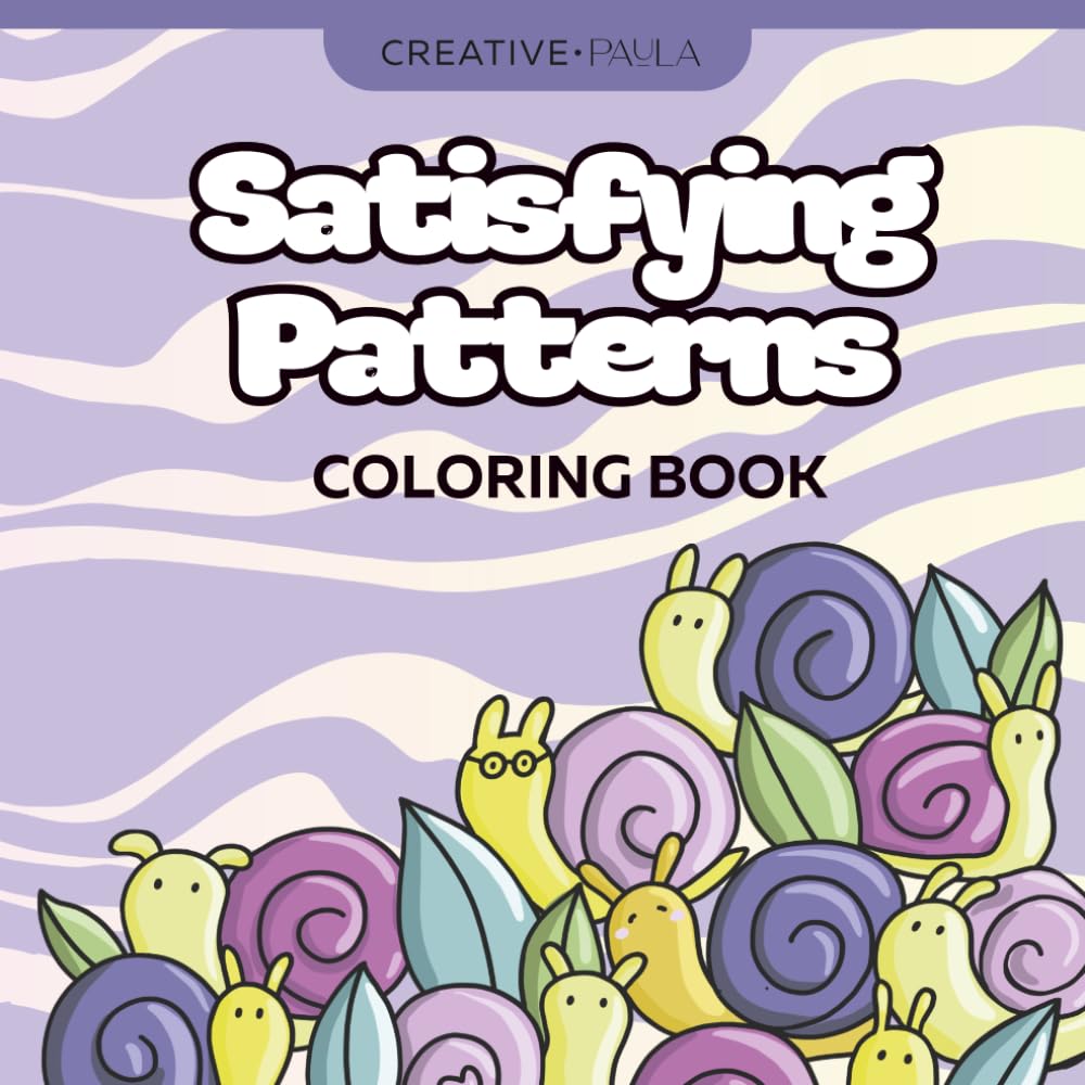 Cute and Satisfying Patterns Coloring Book: Relaxing Coloring perfect for Creative Block