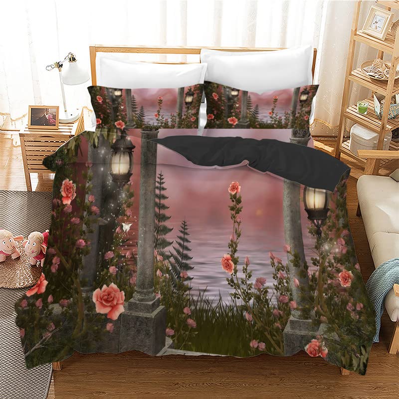 Housse de couette 90x190 microfibre anti-plis et facile d'entretien pour lit enfant