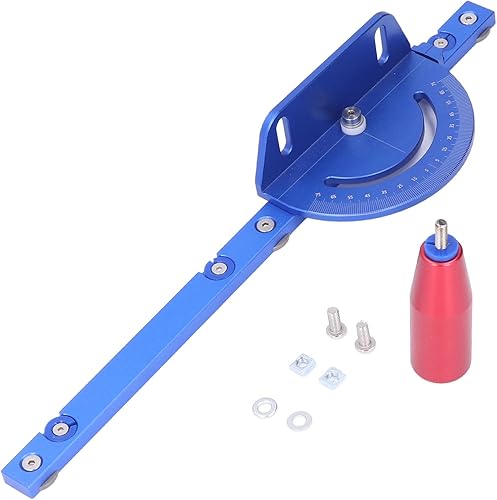 Miniatura 9 de Medidor de inglete, sierra de mesa extraíble Medidores de inglete de alta precisión con mango de empuje para sierras de cinta para máquina de
