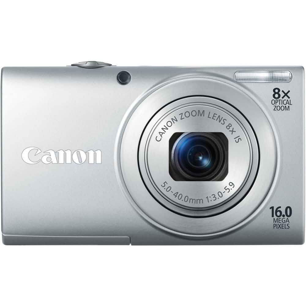 CanonPowerShot A4000 is 16.0 MP Digital Camera with 8X Optical Image Stabilized Zoom 28mm Wide-Angle Lens with 720p HD Video Recording and 3.0-Inch LCD (Silver) Compact