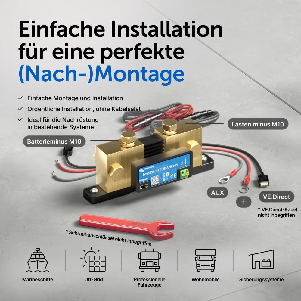 Victron Energy SmartShunt 1000 Amp Batteriewächter (Bluetooth)