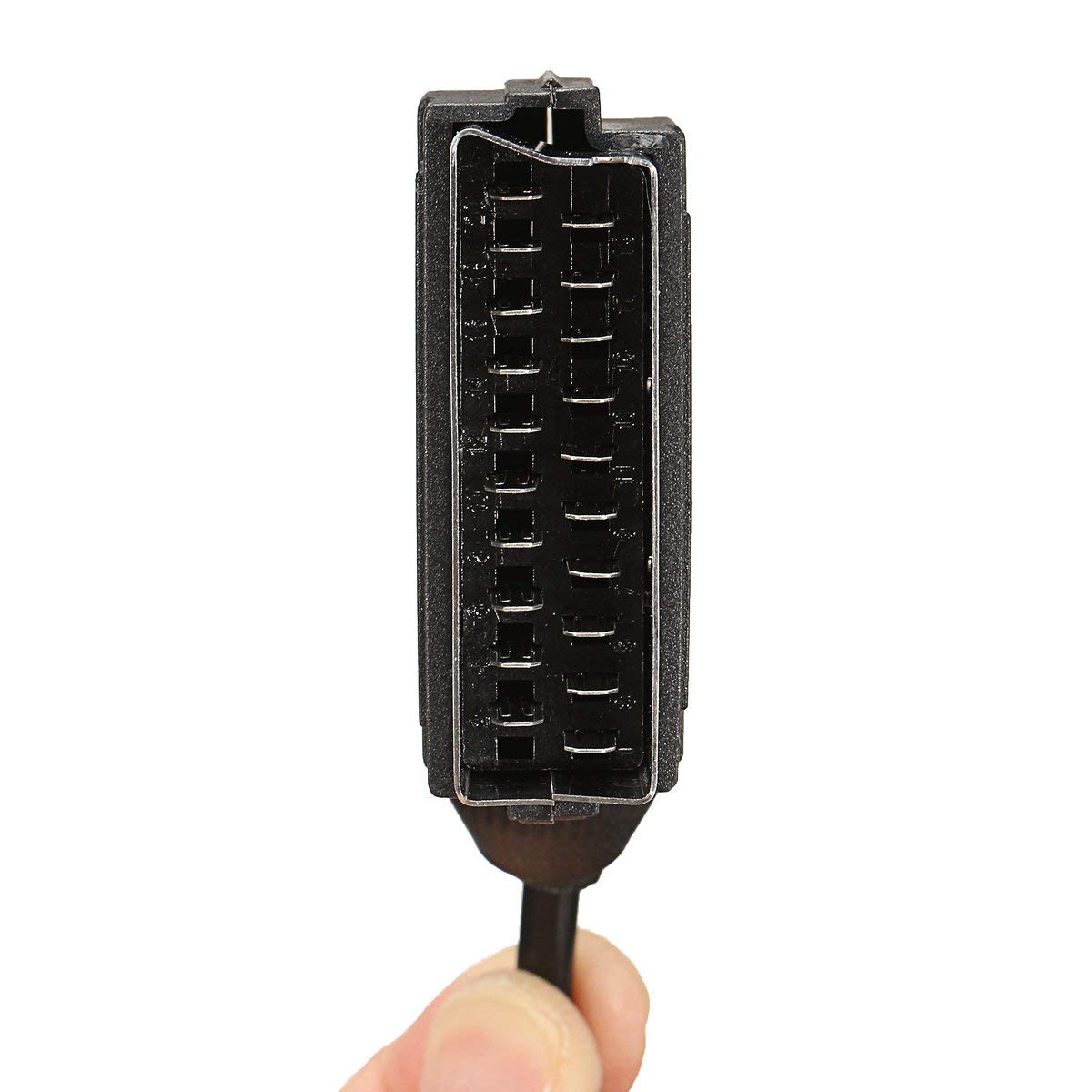 GenericWorldCare® 1 8M Real RGB Cable TV Lead Black 4 5MM PVC per for Sega Saturn443668 | Pack of 1