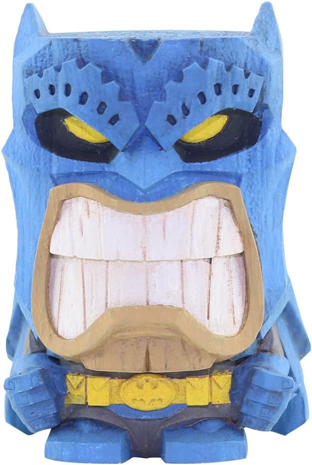 Cryptozoic Entertainment Batman Teekeez Figure - 2.62-Inch Stackable Vinyl Tiki Figure - Wood-Carved Aesthetic