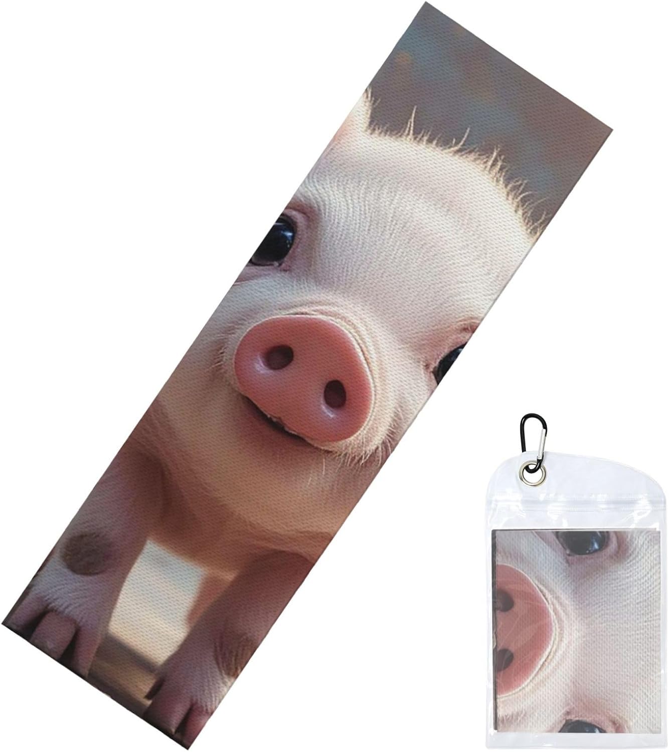 Cooling Towels (40″x12″) Soft Breathable Cool Towel for Neck and Face Cute Pig Ice Towels Neck Microfiber Quick Drying Towel for Workout Yoga Sport Gym Running Golf