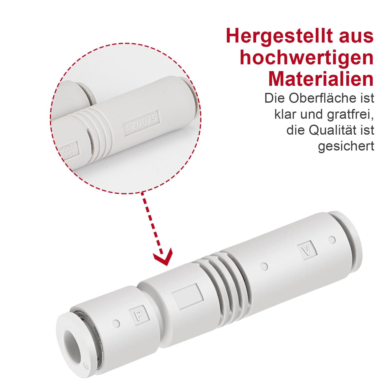 5PCS Pneumatischer Auswerfer 6mm,ZU05S leistungsstark,Push in One Touch Rohr Typ Pneumatische Vakuum-Erzeuger Tubuläres Vakuum, Hohe Vakuumleistung, Kompakt und Zuverlässig für Pneumatiksysteme