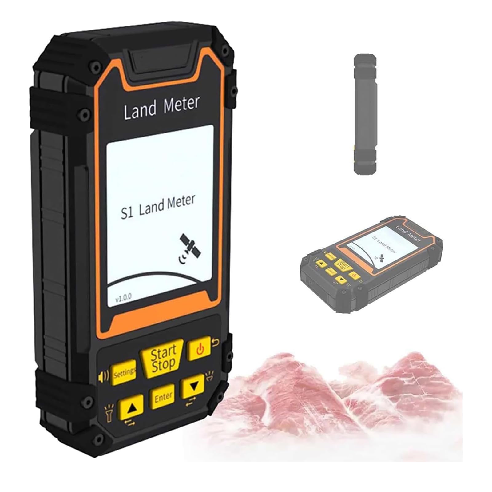 Miernik pomiarowy lądu, S1 GPS 6.1 cm, ręczny sprzęt pomiarowy, podwójne pozycjonowanie satelitarne Beidou, obsługa SBAS/dokładny pomiar, do pomiaru gruntów rolnych, badań terenowych