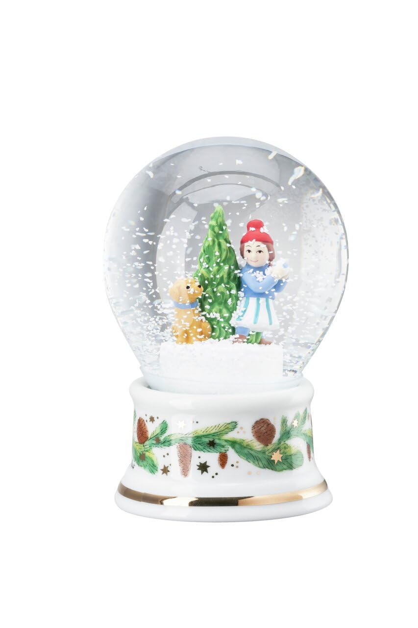 Hutschenreuther Weihnachten Sammelkollektion 2025 Schneekugel Weihnachtsspiele Höhe 12 cm; Jahresartikel