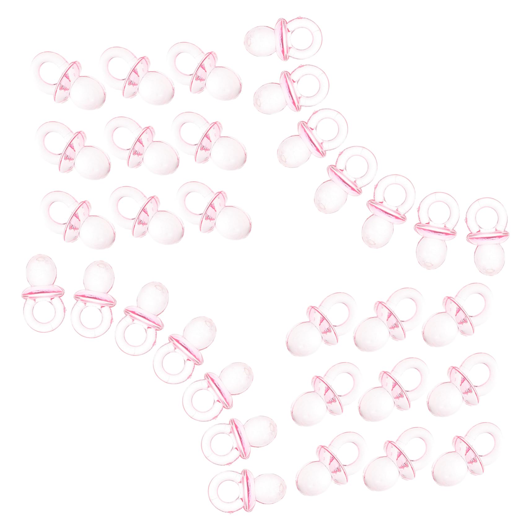 Toddmomy Baby Shower Decorations 50pcs Mini Pacifier Decor Boy/Girl Shower Favors Reusable Decorative Toys for